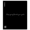 Тетрадь пластиковая обложка  А5 клетка 48 листов (ErichKrause) CoverProBook Words черный арт.61951