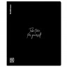Тетрадь пластиковая обложка  А5 клетка 48 листов (ErichKrause) CoverProBook Words черный арт.61951