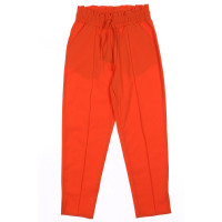 Брюки для девочки артикул DMB 2946 размерный ряд 34/134-44/164 цвет оранжевый