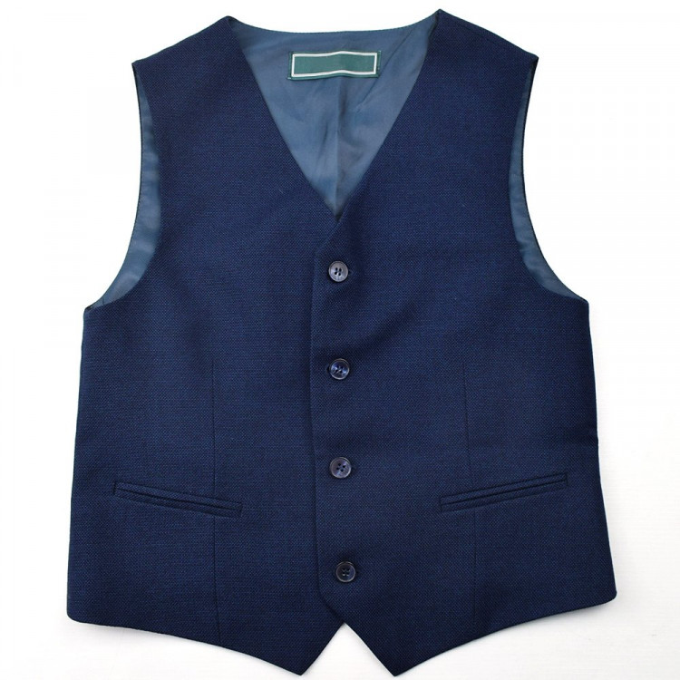 Жилет для мальчика (Van Cliff) арт.А89570 Нидл неви юниор р.30/128-44/170 цвет синий