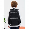 Рюкзак для мальчика (Grizzly) арт.RB-454-1/1 черный-белый 28х39х20 см