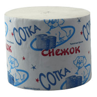 Бумага туалетная 1-слойная без втулки 100м Сотка св.-серая (Ст.20)