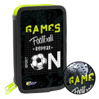 Пенал 2 отделения (ОНИКС) ПКК 11-19 Футбол ON 190х110мм л/т+ 3D лак