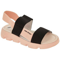 Босоножки для девочки (KENKA) черный/розовый верх-текстиль подкладка-натуральная кожа артикул LSZ_23-21_black-pink