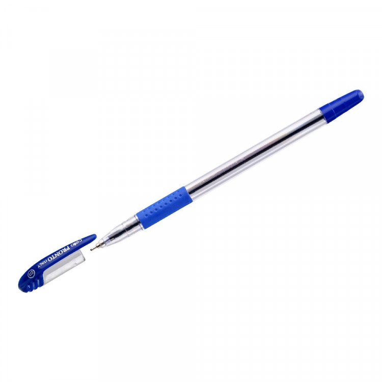 Ручка шариковая не прозрачный корпус Cello Pronto синяя/масло/игла цвет корпуса ассорти 0,7мм арт.471