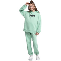 Брюки  для девочки артикул CLE 835860/49т  размер 32/128-42/158 цвет св.зеленый