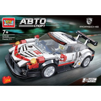 Конструктор пластиковый СУПЕРКАР Porschei 314 деталей (Город мастеров) арт.57039-YD