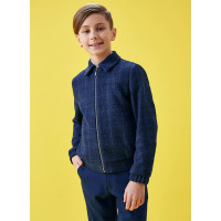 Пиджак-бомбер для мальчика (Bremer) Свен р.32/140-44/176 цвет синий