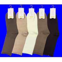 Носки женские арт.1371 размер 23-25 хлопок 80% полиэстер  15% спандекс  5% цвет в ассортименте (AMIGOBS)