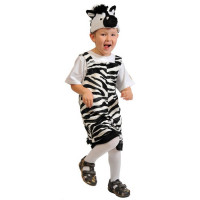 Костюм для мальчика Зебренок (полукомбинезон,маска) р.32/122 плюш арт.3020