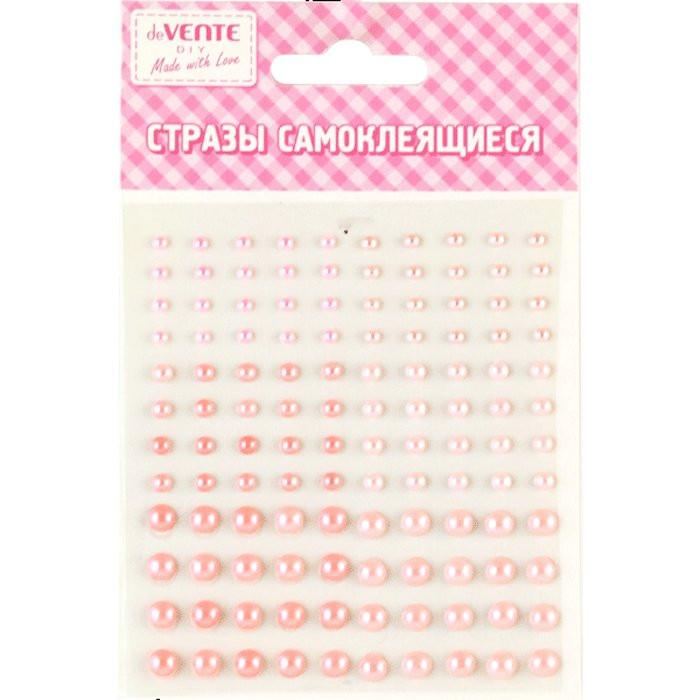 Наклейки-стразы акриловые (deVENTE) Жемчуг ассорти арт. 8004058