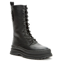 Ботинки для девочки (KEDDO) черный верх-искуственная кожа подкладка - шерсть  артикул 528109/11-01