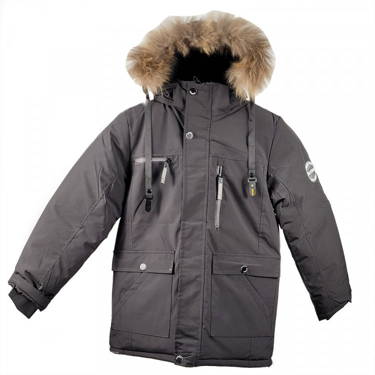 Куртка зимняя для мальчика (MULTIBREND) арт.scs-805-2 цвет черный