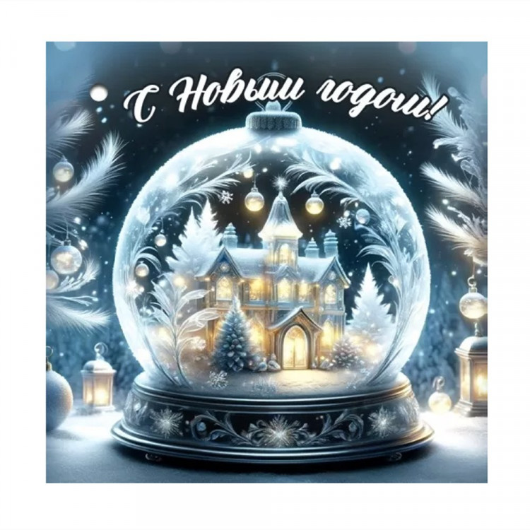 Бирка-открытка "С Новым годом!" арт.9201618