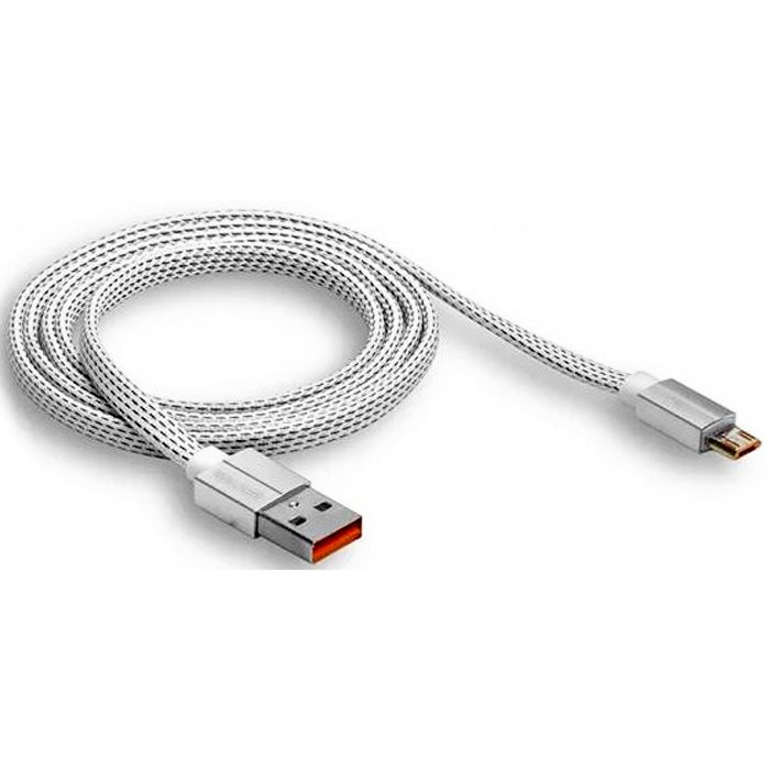 Кабель USB - micro USB "WALKER" C755   (2.4А), белый