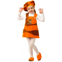 Костюм для девочки Тигрица (платье,маска,бахилы) р.26/104 арт.297-104-52