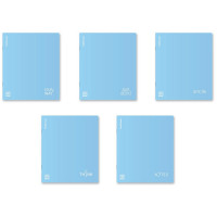 Тетрадь пластиковая обложка  А5 клетка 48 листов (ErichKrause) CoverProBook Symbol голубой  арт.61956