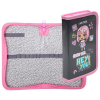 Пенал 1 отделение (deVente) 205х120мм Fancy Girl тиснение фольгой арт.7011406