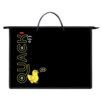 Папка А3 пластик на молнии ручка-шнур (Hatber) Quack Off арт.AMn_68099