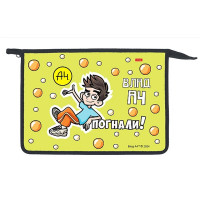Папка школьная для тетрадей А4 на молнии 2отделения (Hatber) Влад А4 арт.AMt_07067