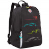 Рюкзак для мальчиков (Grizzly) арт.RB-351-3/1 черный-красный 29х38х16 см