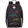 Рюкзак для мальчиков (Grizzly) арт.RB-351-3/1 черный-красный 29х38х16 см