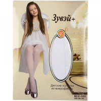 Колготки арт.C-3333 87% полиамид 10% эластан 3% лайкра цвет белый (Зувей)