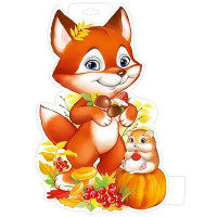 Плакат "Лисичка с грибами" А3 арт.59,372,00