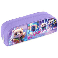 Пенал-косметичка 1 отделение (Hatber) K-pop мишки мягкий 210х80х40мм арт.Npk_65238