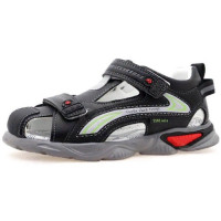 Сандалии для мальчика (ТОТОШКА) черный верх-искусственная кожа подкладка-искусственная кожа размерный ряд 32-36 арт.RC64_T95-3A