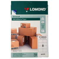 Адресные наклейки Lomond  8-дел A4/50 (105*74,3) (2100045) (Ст.27)