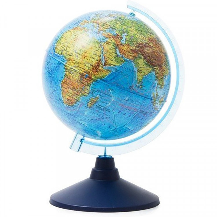 Глобус физический диаметр 150мм Классик Евро голубая подставка Новый арт Ке011500196