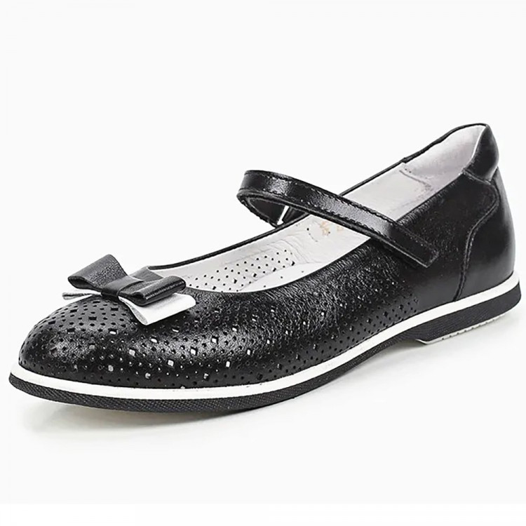 Туфли для девочки (ELEGAMI) черные верх-натуральная кожа подкладка-натуральная кожа размерный ряд 31-37 арт.5-522532101