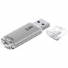 Флеш диск 4GB USB 2.0 Smartbuy V-Cut series SB4GBVC-S, серебристый