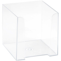 Подставка для бумажного  блока (СТАММ) 9*9*9 прозрачная арт.ПЛ41/SPB-999