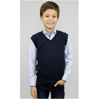 Жилет для мальчика (UNIKKIDS) арт.UK-1013 размерный ряд 30/122-46/176  цвет синий