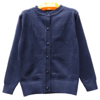 Кардиган для девочки (Yixingbei) арт.jcp-365-1 размер 32/128-46/170 цвет синий