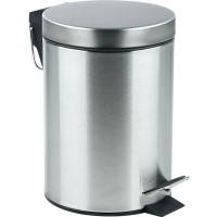 Ведро для мусора металл 03 л. с подвижной крышкой с педалью