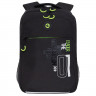 Рюкзак для мальчика (Grizzly) арт.RB-456-2/2 черный-черный 26х39х19 см
