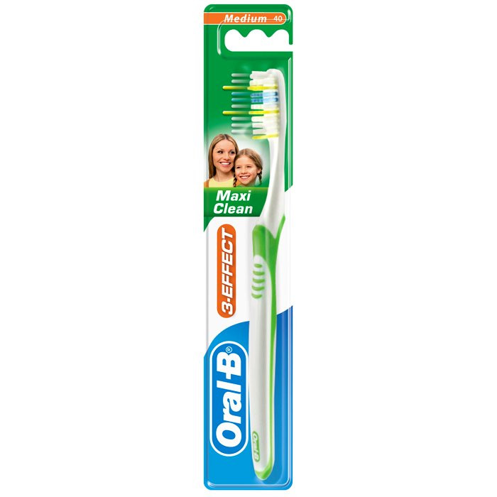 Зубная щетка Оral B Эффект Maxi Clean 40, средняя (Ст.12)