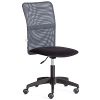 Кресло  офисное START б/п флок/ткань, черный/серый (7)