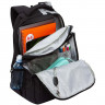 Рюкзак для мальчиков (GRIZZLY) арт RU-430-9/3 черный-серый 32х45х23 см