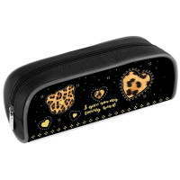 Пенал-косметичка 1 отделение (Hatber) Стильный мишка мягкий 210х80х40мм арт.Npk_65236