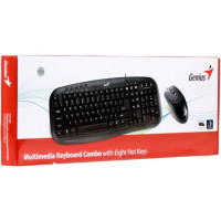 Клавиатура+мышь проводная набор Genius Smart KM-200
