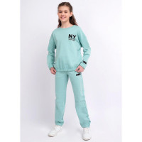 Брюки спортивные для девочки (CLE) арт.825594-01а размер 32/128-40/152 цвет светло-зеленый