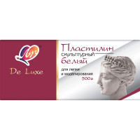 Пластилин скульптурный 500 грамм (ЛУЧ) белый арт.34С 2244-08