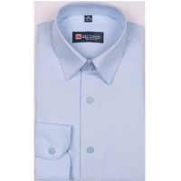 Сорочка подростковая длинный рукав размерный ряд 36/158-164(XXS)-41/176-182(XL) цвет голубой Brostem арт.3LBX1-1X на кнопках