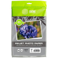 Фотобумага Cactus A4 120г/м2 50л. матов. (S-MA412050ED)
