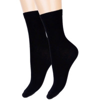 Носки детские арт.С742 размер 20-22 хлопок 74% ПА 20%  эластан 6% цвет черный для мальчика (Красная ветка)