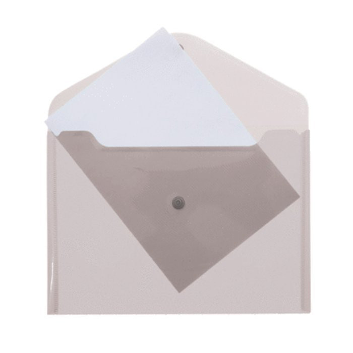 Папка-конверт на кнопке А4(235*325) 120мкм Attomex безцветная арт.3071820 (Ст.)
